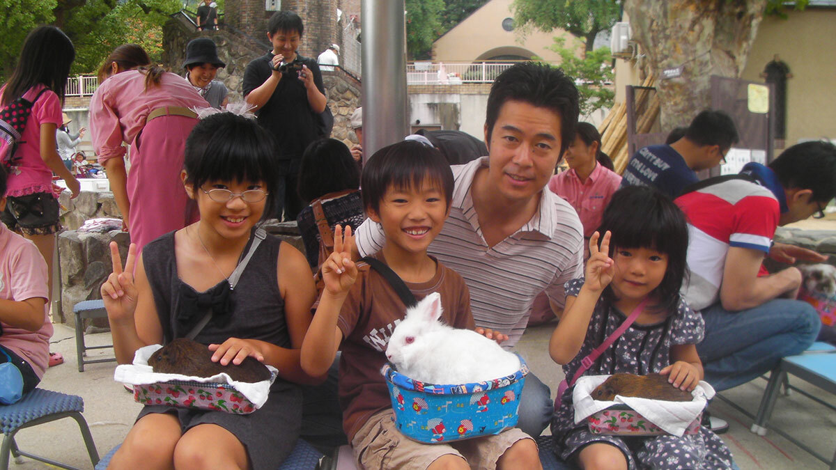 子ども達と王子動物園にて
