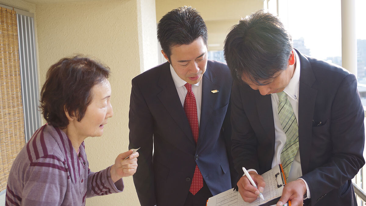 地域を全件歩いて回る戸別訪問